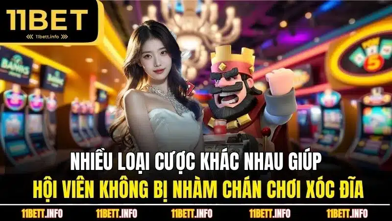 Nhiều loại cược khác nhau giúp hội viên không bị nhàm chán chơi xóc đĩa
